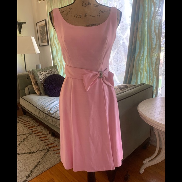 Vintage 60’s Formal Pretty in Pink Cocktail Dress - Picture 4 of 9